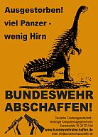 Aufkleber "Ausgestorben! viel Panzer"