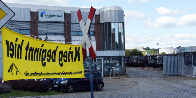 Offenes Tor von Rheinmetall